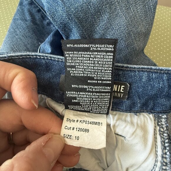 Women's 10 Kut from the Kloth Connie Mid Rise Ankle Skinny Distressing Raw Hem - Picture 7 of 7